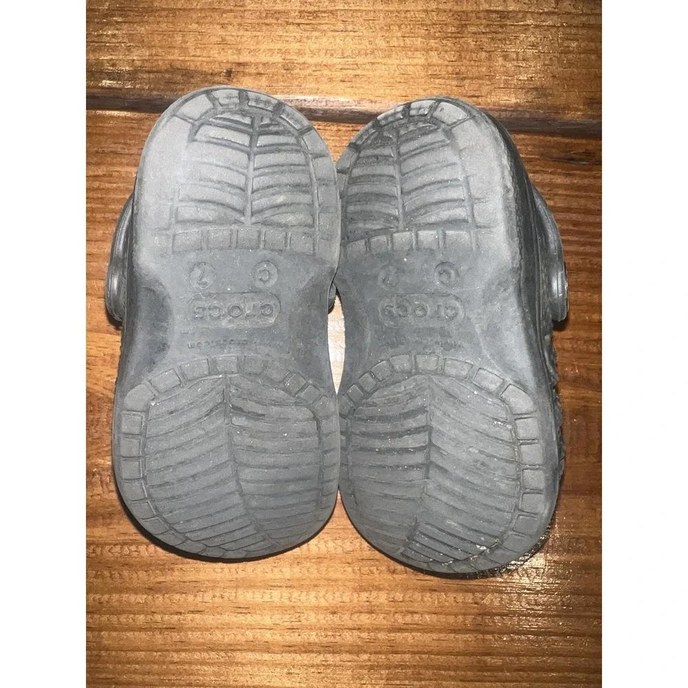 Crocs Baya Black‎ Clogs Slip on Shoes Size C 7 Toddlers Unisex Kids